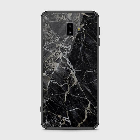 Samsung Galaxy J6 Plus 2018 Cover - Black Marble Series - HQ Ultra Shine Premium Infinity Glass Soft Silicon Borders Case