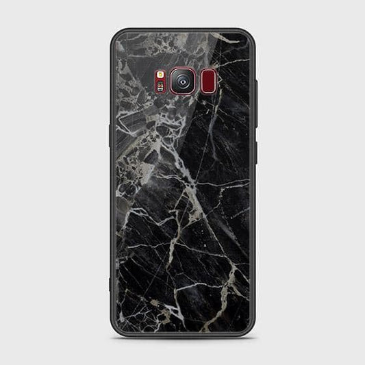 Samsung Galaxy S8 Plus Cover - Black Marble Series - HQ Ultra Shine Premium Infinity Glass Soft Silicon Borders Case