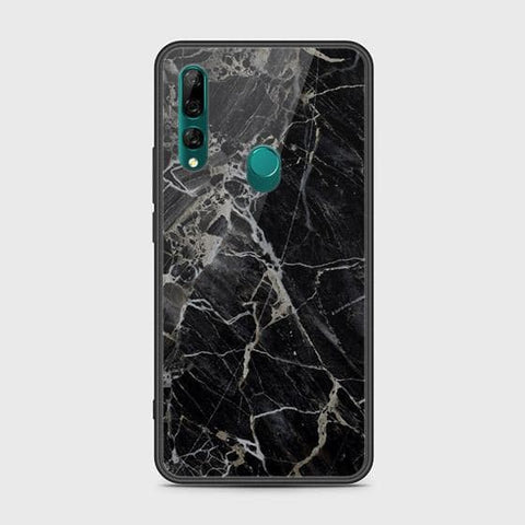 Huawei Y9 Prime 2019 Cover - Black Marble Series - HQ Ultra Shine Premium Infinity Glass Soft Silicon Borders Case