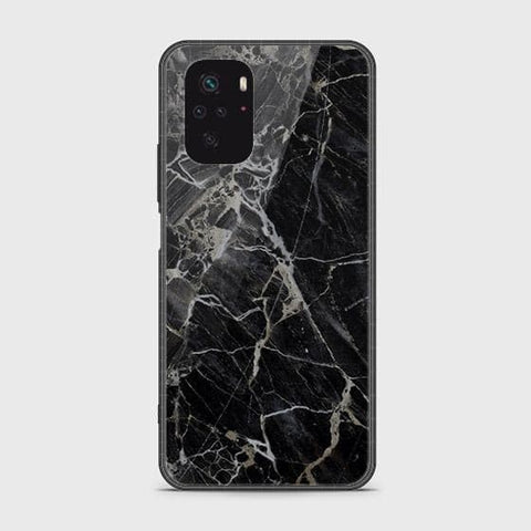 Xiaomi Redmi Note 10 4G Cover - Black Marble Series - HQ Ultra Shine Premium Infinity Glass Soft Silicon Borders Case SuccessActive