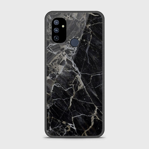 OnePlus Nord N100 Cover- Black Marble Series - HQ Ultra Shine Premium Infinity Glass Soft Silicon Borders Case