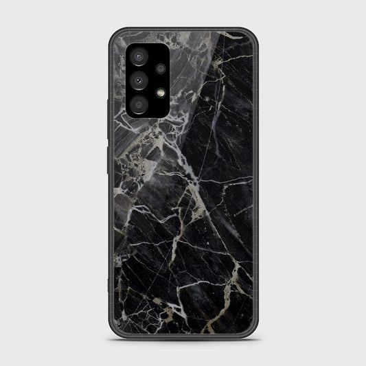 Samsung Galaxy A53 5G Cover- Black Marble Series - HQ Ultra Shine Premium Infinity Glass Soft Silicon Borders Case