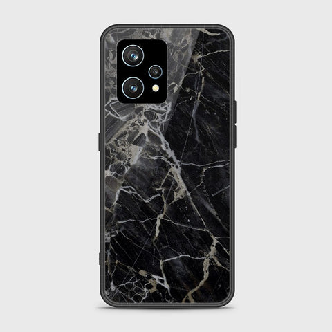 Realme Narzo 50 Pro Cover- Black Marble Series - HQ Ultra Shine Premium Infinity Glass Soft Silicon Borders Case