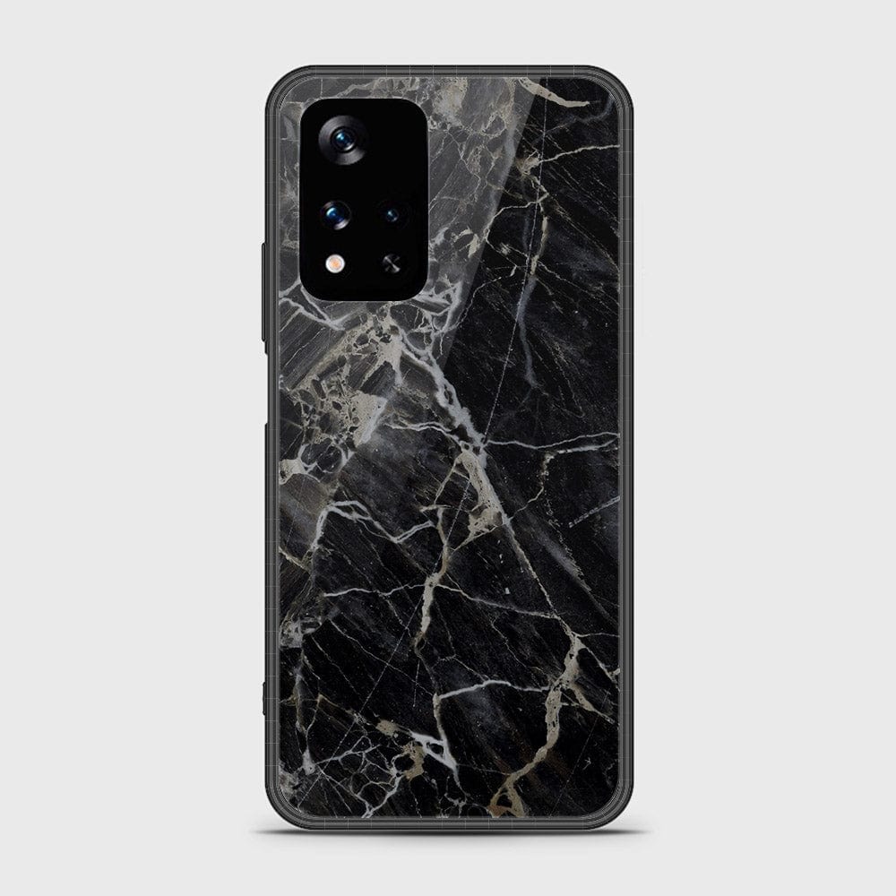 Xiaomi Poco M4 Pro 5G Cover- Black Marble Series - HQ Ultra Shine Premium Infinity Glass Soft Silicon Borders Case