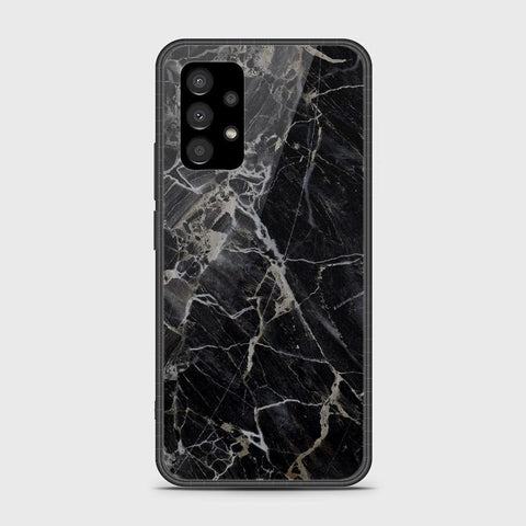 Samsung Galaxy A23 Cover- Black Marble Series - HQ Ultra Shine Premium Infinity Glass Soft Silicon Borders Case