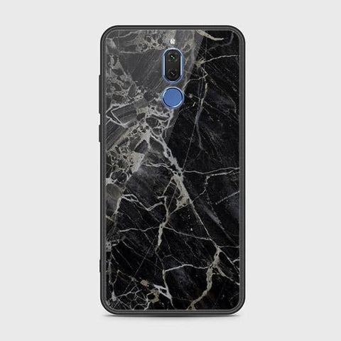 Huawei Mate 10 Lite Cover - Black Marble Series - HQ Ultra Shine Premium Infinity Glass Soft Silicon Borders Case