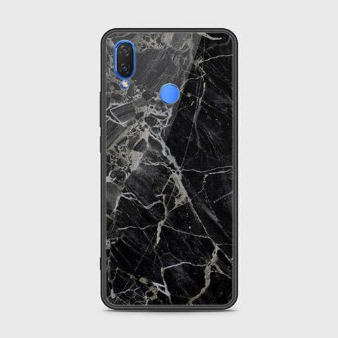 Huawei Nova 3 Cover - Black Marble Series - HQ Ultra Shine Premium Infinity Glass Soft Silicon Borders Case