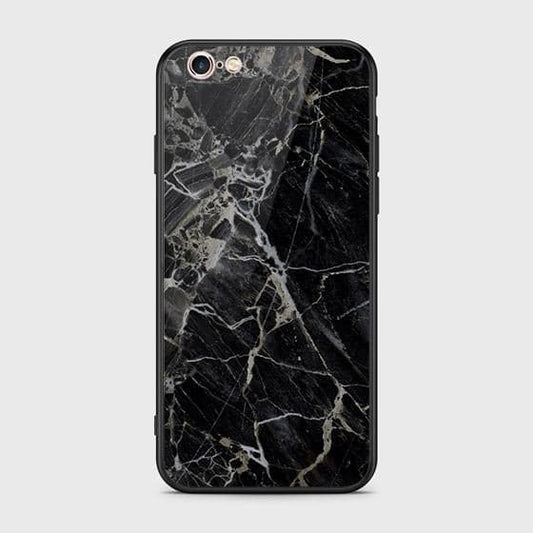 iPhone 6S / 6 Cover - Black Marble Series - HQ Ultra Shine Premium Infinity Glass Soft Silicon Borders Case