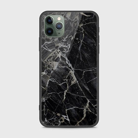 iPhone 11 Pro Max Cover - Black Marble Series - HQ Ultra Shine Premium Infinity Glass Soft Silicon Borders Case