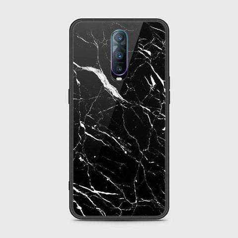 OPPO R17 Pro Cover - Black Marble Series - HQ Ultra Shine Premium Infinity Glass Soft Silicon Borders Case