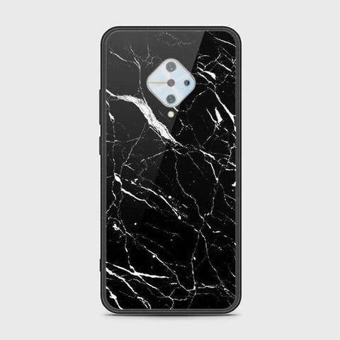 Vivo Y51 Cover - Black Marble Series - HQ Ultra Shine Premium Infinity Glass Soft Silicon Borders Case