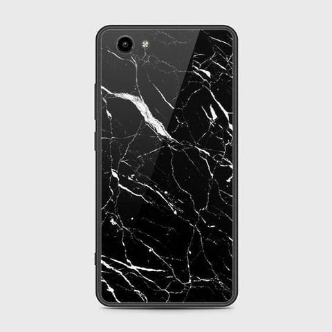 Vivo Y71 Cover - Black Marble Series - HQ Ultra Shine Premium Infinity Glass Soft Silicon Borders Case