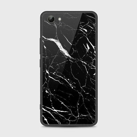 Vivo Y83 Cover - Black Marble Series - HQ Ultra Shine Premium Infinity Glass Soft Silicon Borders Case