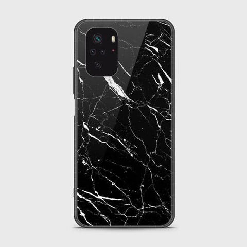 Xiaomi Redmi Note 10S Cover - Black Marble Series - HQ Ultra Shine Premium Infinity Glass Soft Silicon Borders Case SuccessActive