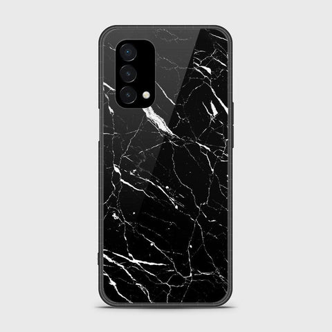 OnePlus Nord N200 5G Cover- Black Marble Series - HQ Ultra Shine Premium Infinity Glass Soft Silicon Borders Case