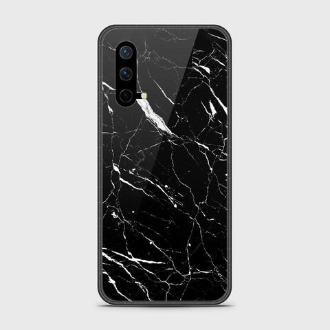 OnePlus Nord CE Cover- Black Marble Series - HQ Ultra Shine Premium Infinity Glass Soft Silicon Borders Case