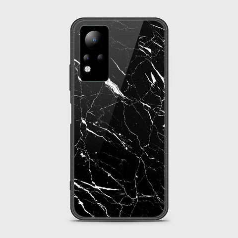 Infinix Note 11 Cover- Black Marble Series - HQ Ultra Shine Premium Infinity Glass Soft Silicon Borders Case