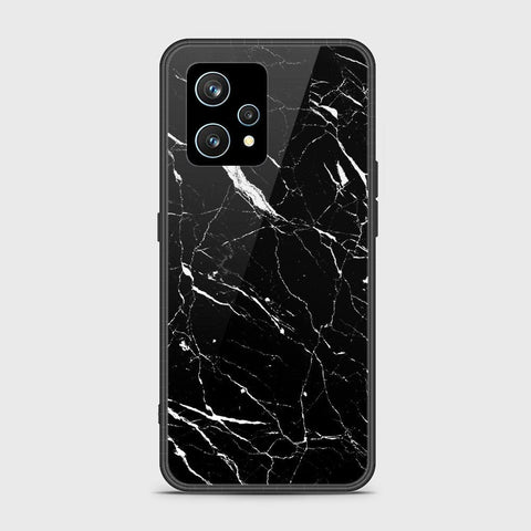 Realme Narzo 50 Pro Cover- Black Marble Series - HQ Ultra Shine Premium Infinity Glass Soft Silicon Borders Case