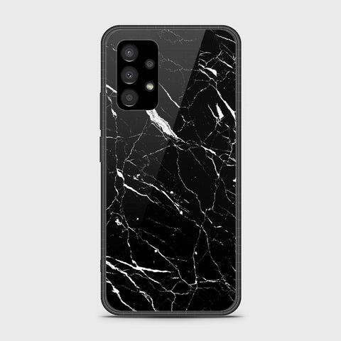 Samsung Galaxy A23 Cover- Black Marble Series - HQ Ultra Shine Premium Infinity Glass Soft Silicon Borders Case