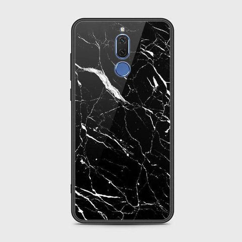 Huawei Mate 10 Lite Cover - Black Marble Series - HQ Ultra Shine Premium Infinity Glass Soft Silicon Borders Case