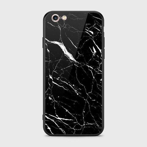 iPhone 6S / 6 Cover - Black Marble Series - HQ Ultra Shine Premium Infinity Glass Soft Silicon Borders Case