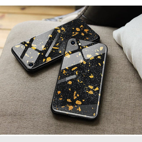 iPhone XR Cover - Black Marble Series - HQ Ultra Shine Premium Infinity Glass Soft Silicon Borders Casee