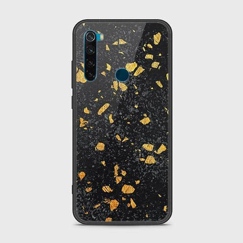 Xiaomi Redmi Note 8 Cover - Black Marble Series - HQ Ultra Shine Premium Infinity Glass Soft Silicon Borders Case