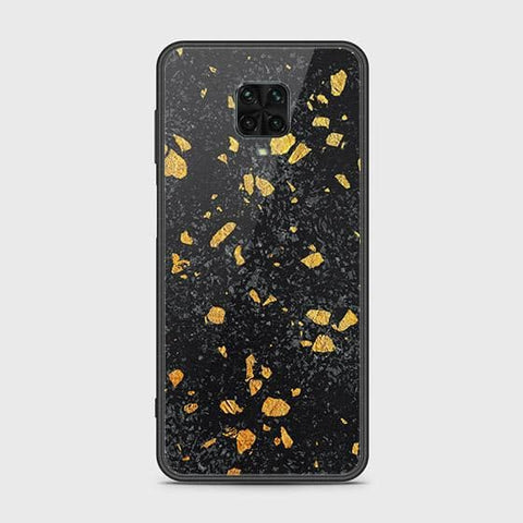 Xiaomi Redmi Note 9S Cover - Black Marble Series - HQ Ultra Shine Premium Infinity Glass Soft Silicon Borders Case