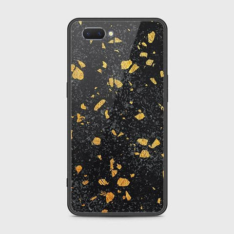 Oppo A12e Cover - Black Marble Series - HQ Ultra Shine Premium Infinity Glass Soft Silicon Borders Case