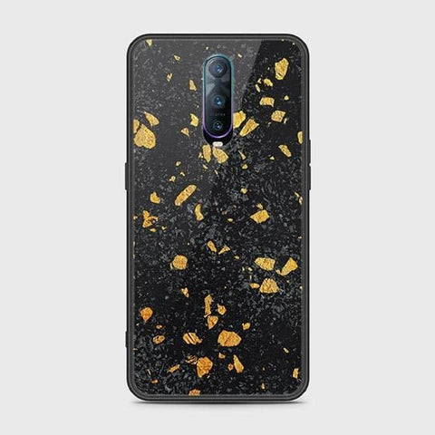 OPPO R17 Pro Cover - Black Marble Series - HQ Ultra Shine Premium Infinity Glass Soft Silicon Borders Case