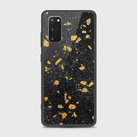 Samsung Galaxy S20 Plus Cover - Black Marble Series - HQ Ultra Shine Premium Infinity Glass Soft Silicon Borders Case