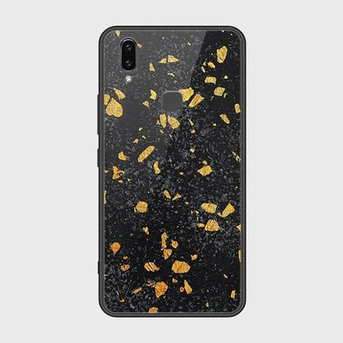 Vivo Y85 Cover - Black Marble Series - HQ Ultra Shine Premium Infinity Glass Soft Silicon Borders Case