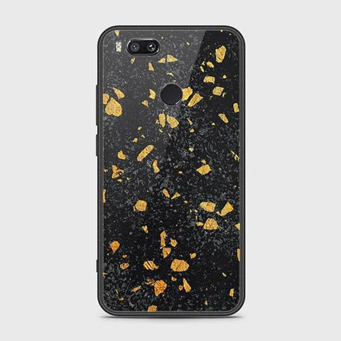 Xiaomi Mi A1 / Mi 5X Cover - Black Marble Series - HQ Ultra Shine Premium Infinity Glass Soft Silicon Borders Case