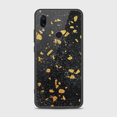 Xiaomi Redmi Note 7 Cover - Black Marble Series - HQ Ultra Shine Premium Infinity Glass Soft Silicon Borders Case