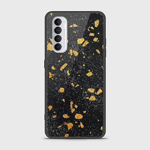 Oppo Reno 4 Pro Cover - Black Marble Series - HQ Ultra Shine Premium Infinity Glass Soft Silicon Borders Case