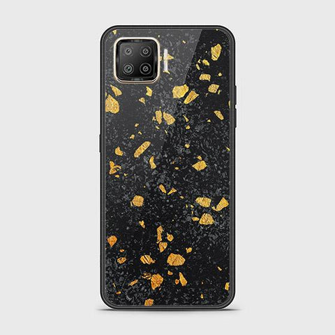 Oppo A73 Cover - Black Marble Series - HQ Ultra Shine Premium Infinity Glass Soft Silicon Borders Case