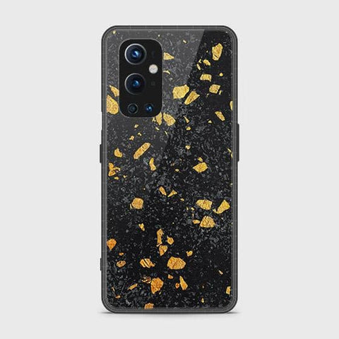 Oneplus 9 Pro Cover - Black Marble Series - HQ Ultra Shine Premium Infinity Glass Soft Silicon Borders Case SuccessActive