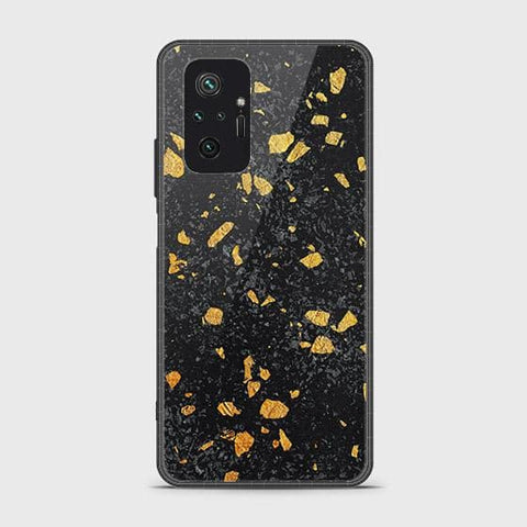 Xiaomi Redmi Note 10 Pro Max Cover - Black Marble Series - HQ Ultra Shine Premium Infinity Glass Soft Silicon Borders Case SuccessActive