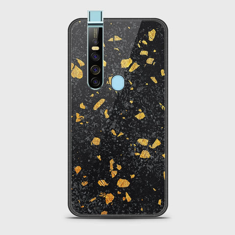 Tecno Camon 15 Pro Cover- Black Marble Series - HQ Ultra Shine Premium Infinity Glass Soft Silicon Borders Case