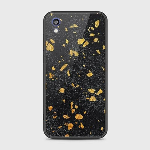 Honor 8S 2020 Cover - Black Marble Series - HQ Ultra Shine Premium Infinity Glass Soft Silicon Borders Case