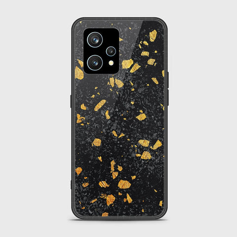 Realme Narzo 50 Pro Cover- Black Marble Series - HQ Ultra Shine Premium Infinity Glass Soft Silicon Borders Case