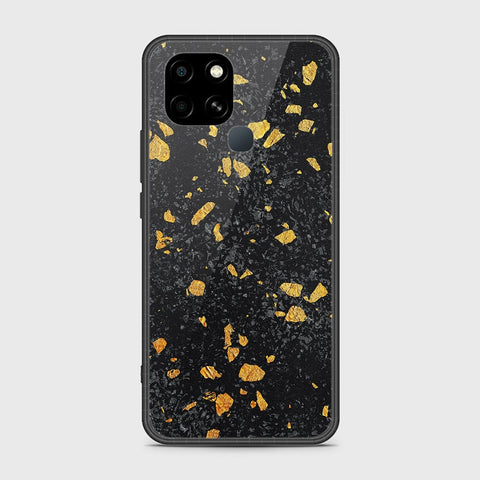 Infinix Smart 6 Cover- Black Marble Series - HQ Ultra Shine Premium Infinity Glass Soft Silicon Borders Case