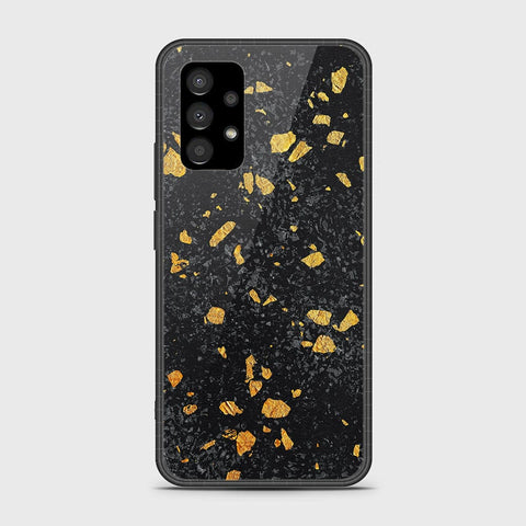 Samsung Galaxy A23 Cover- Black Marble Series - HQ Ultra Shine Premium Infinity Glass Soft Silicon Borders Case