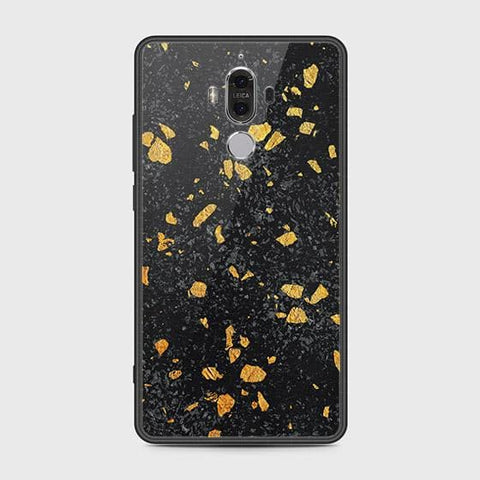 Huawei Mate 9 Cover - Black Marble Series - HQ Ultra Shine Premium Infinity Glass Soft Silicon Borders Case