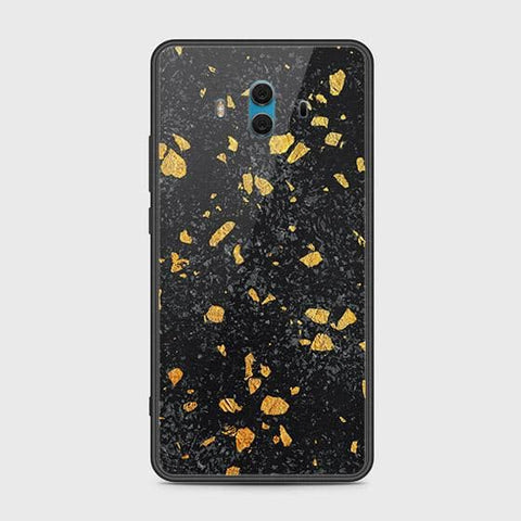 Huawei Mate 10 Cover - Black Marble Series - HQ Ultra Shine Premium Infinity Glass Soft Silicon Borders Case