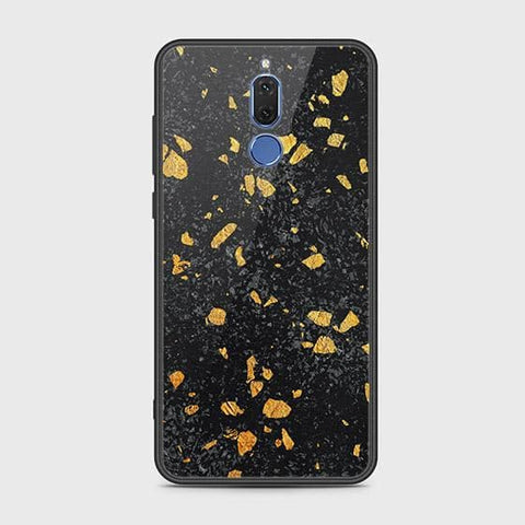 Huawei Mate 10 Lite Cover - Black Marble Series - HQ Ultra Shine Premium Infinity Glass Soft Silicon Borders Case