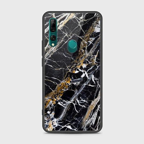 Huawei Y9 Prime 2019 Cover - Black Marble Series - HQ Ultra Shine Premium Infinity Glass Soft Silicon Borders Case