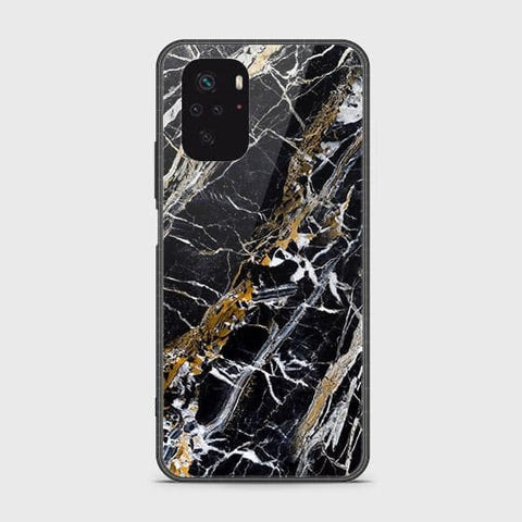 Xiaomi Redmi Note 10S Cover - Black Marble Series - HQ Ultra Shine Premium Infinity Glass Soft Silicon Borders Case SuccessActive