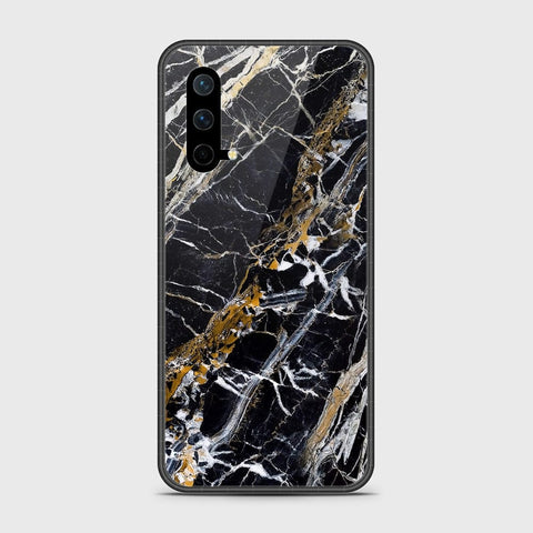 OnePlus Nord CE Cover- Black Marble Series - HQ Ultra Shine Premium Infinity Glass Soft Silicon Borders Case