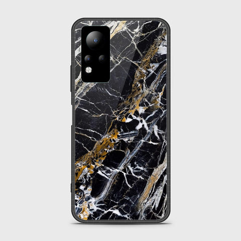 Infinix Note 11 Cover- Black Marble Series - HQ Ultra Shine Premium Infinity Glass Soft Silicon Borders Case